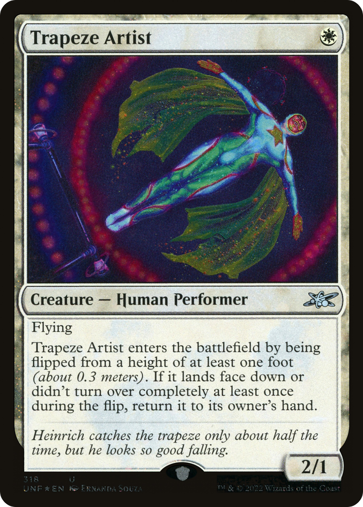 Trapeze Artist (UNF-318) - Unfinity Foil - Premium MTG Single from Wizards of the Coast - Just $0.08! Shop now at Game Crave Tournament Store