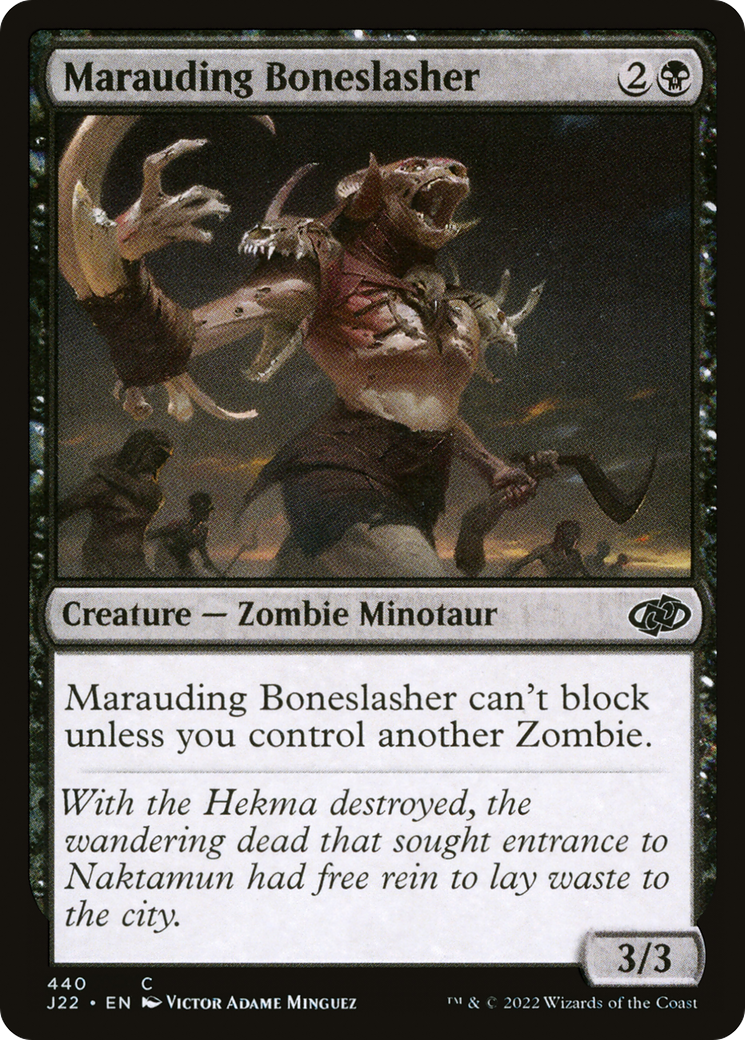 Marauding Boneslasher (J22-440) - Jumpstart 2022 - Premium MTG Single from Wizards of the Coast - Just $0.08! Shop now at Game Crave Tournament Store