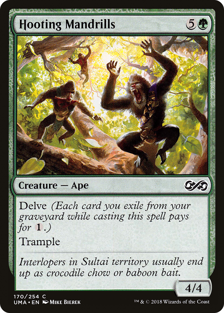 Hooting Mandrills (UMA-170) - Ultimate Masters - Premium MTG Single from Wizards of the Coast - Just $0.08! Shop now at Game Crave Tournament Store