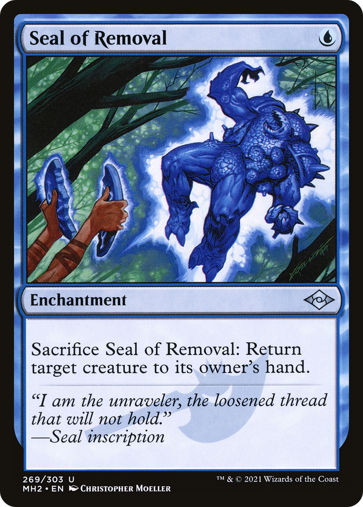Seal of Removal (MH2-269) - Modern Horizons 2 Etched Foil - Premium MTG Single from Wizards of the Coast - Just $0.08! Shop now at Game Crave Tournament Store