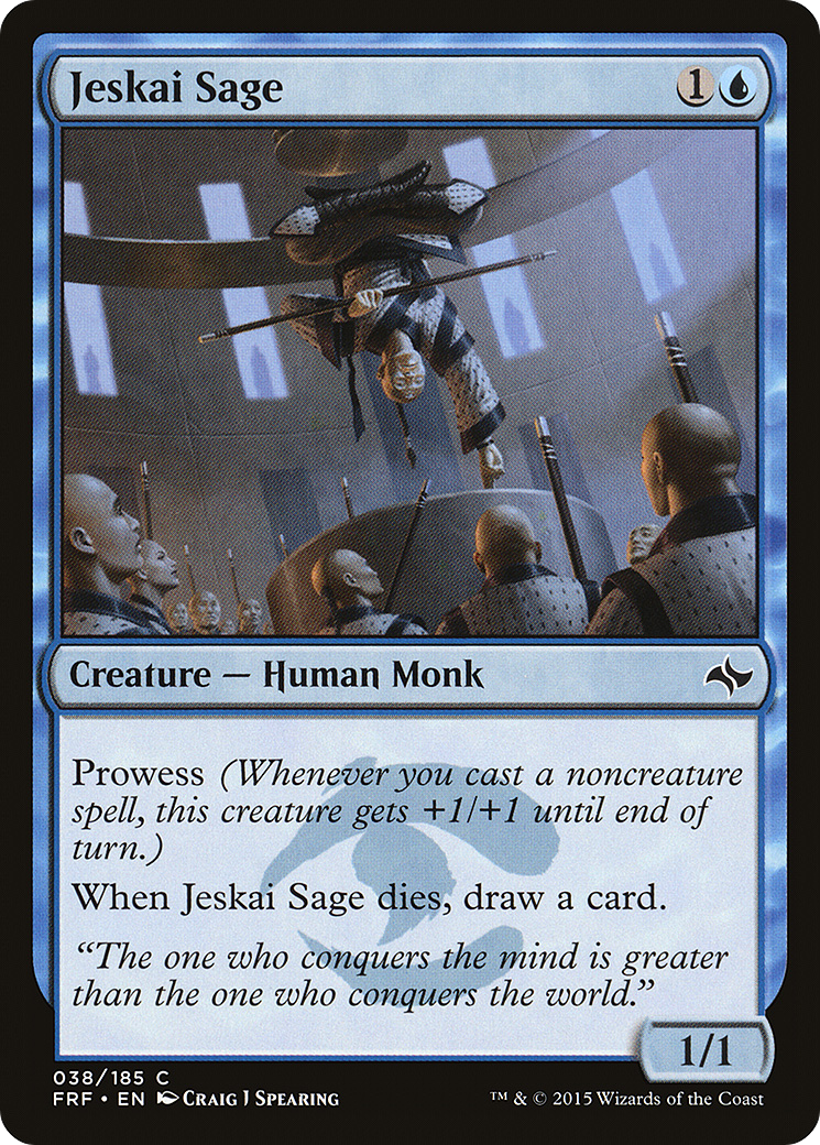 Jeskai Sage (FRF-038) - Fate Reforged Foil - Premium MTG Single from Wizards of the Coast - Just $0.09! Shop now at Game Crave Tournament Store