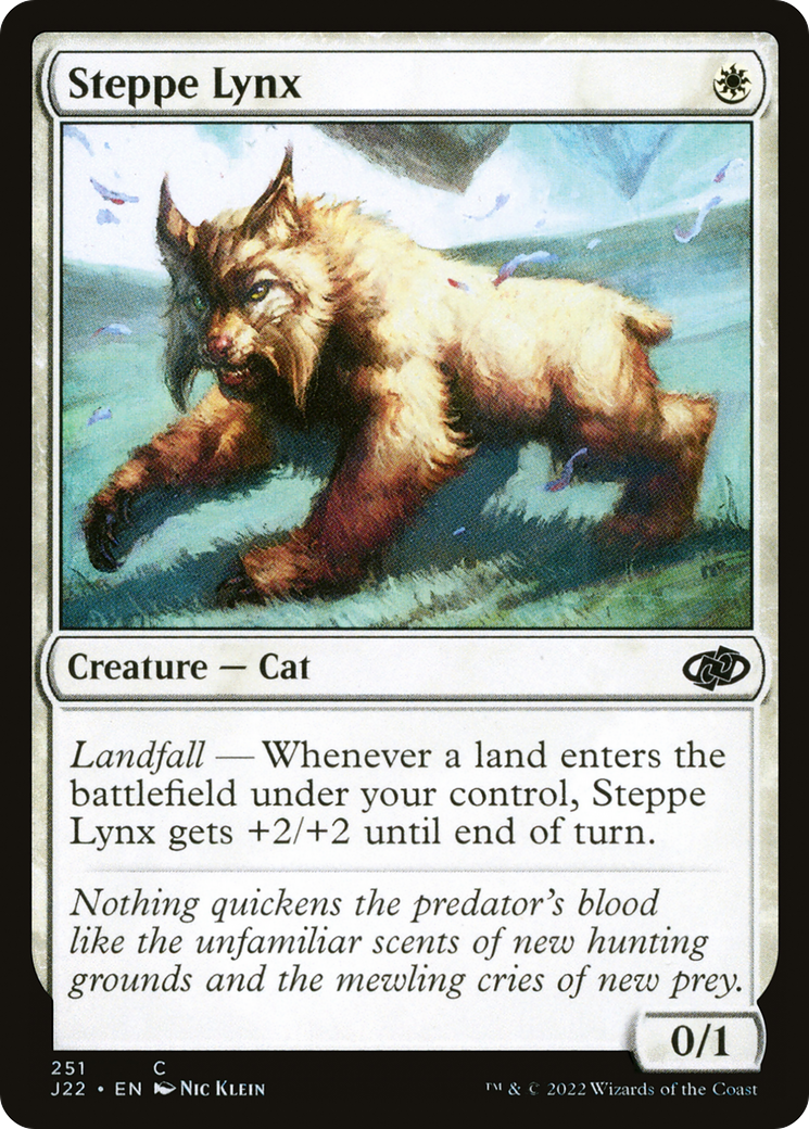 Steppe Lynx (J22-251) - Jumpstart 2022 - Premium MTG Single from Wizards of the Coast - Just $0.08! Shop now at Game Crave Tournament Store