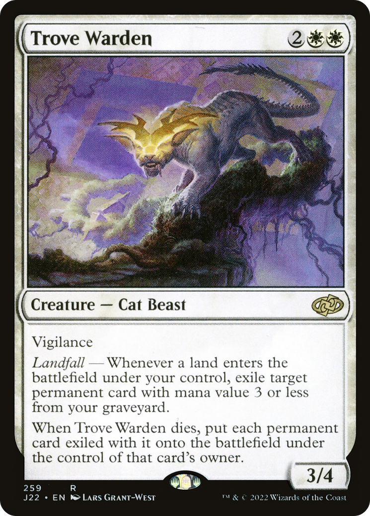 Trove Warden (J22-259) - Jumpstart 2022 - Premium MTG Single from Wizards of the Coast - Just $0.08! Shop now at Game Crave Tournament Store
