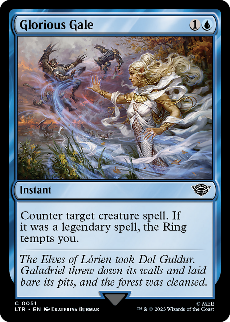 Glorious Gale (LTR-051) - The Lord of the Rings: Tales of Middle-earth - Premium MTG Single from Wizards of the Coast - Just $0.08! Shop now at Game Crave Tournament Store