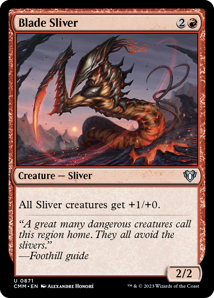 Blade Sliver (CMM-871) - Commander Masters - Premium MTG Single from Wizards of the Coast - Just $0.08! Shop now at Game Crave Tournament Store