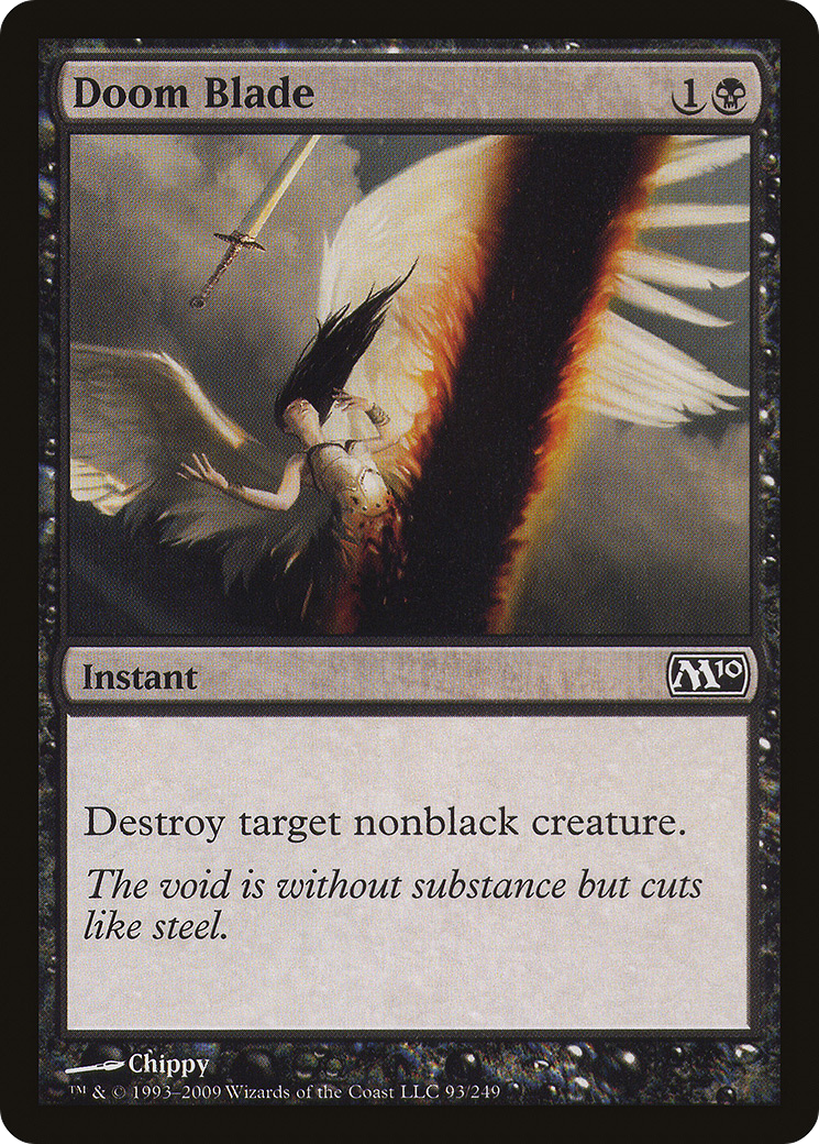 Doom Blade (M10-093) - Magic 2010 Foil - Premium MTG Single from Wizards of the Coast - Just $0.42! Shop now at Game Crave Tournament Store