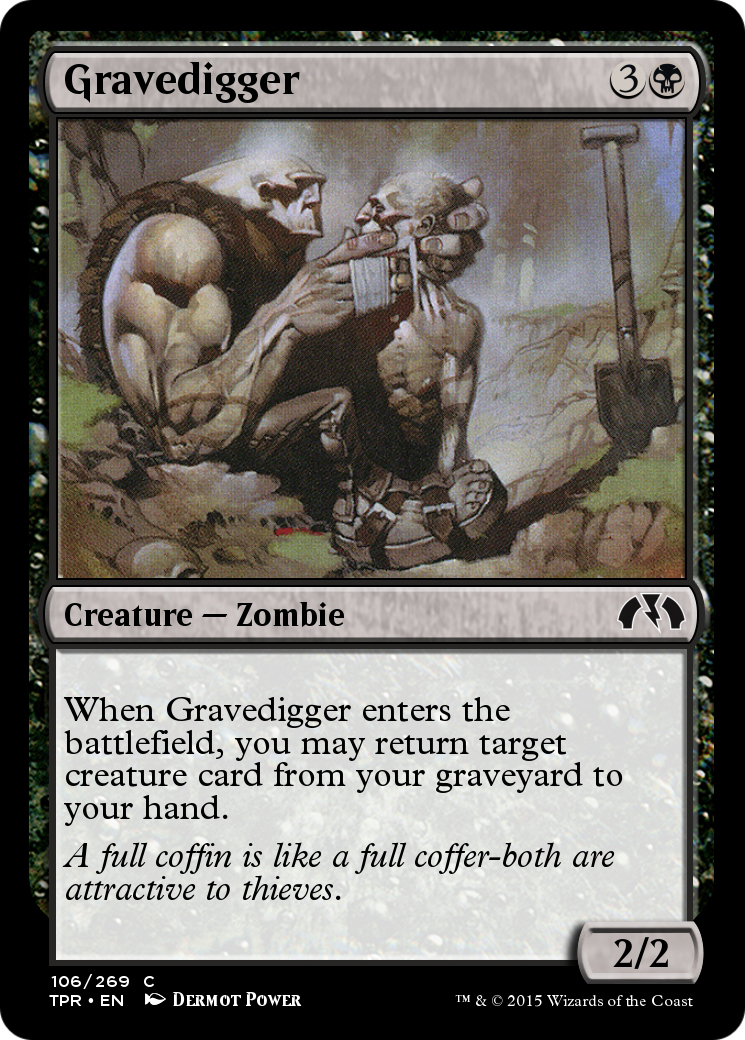 Gravedigger (TPR-106) - Tempest Remastered - Premium MTG Single from Wizards of the Coast - Just $0! Shop now at Game Crave Tournament Store