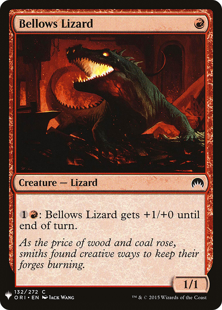 Bellows Lizard (MB1-853) - Mystery Booster - Premium MTG Single from Wizards of the Coast - Just $0.25! Shop now at Game Crave Tournament Store
