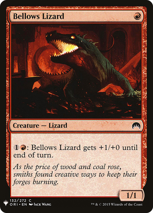 Bellows Lizard (MB1-853) - Mystery Booster - Premium MTG Single from Wizards of the Coast - Just $0.25! Shop now at Game Crave Tournament Store
