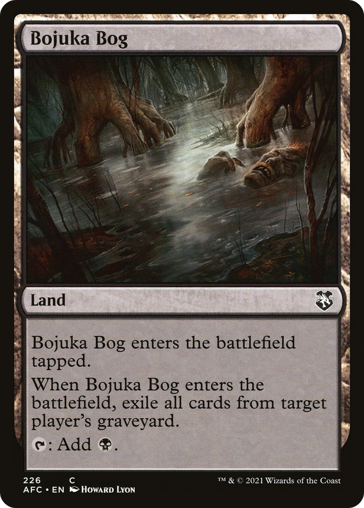 Bojuka Bog (AFC-226) - Forgotten Realms Commander - Premium MTG Single from Wizards of the Coast - Just $1.16! Shop now at Game Crave Tournament Store