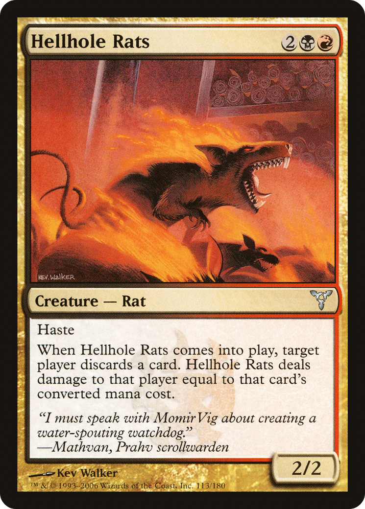 Hellhole Rats (DIS-113) - Dissension - Premium MTG Single from Wizards of the Coast - Just $0.35! Shop now at Game Crave Tournament Store