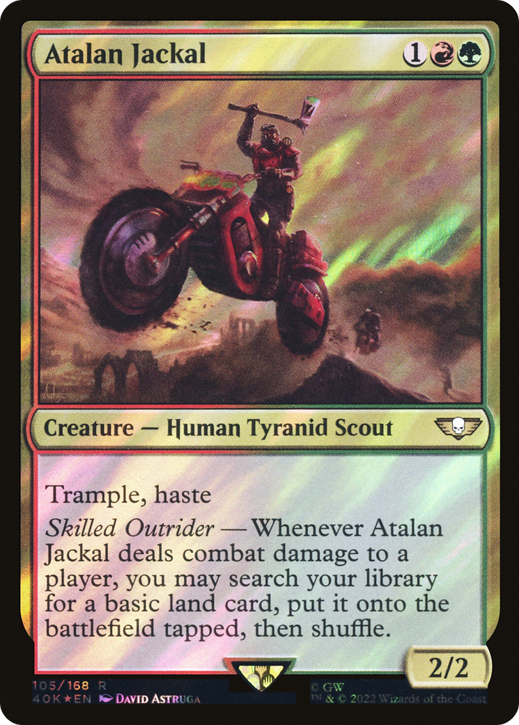 Atalan Jackal (40K-105★) - Warhammer 40,000 Commander Foil - Premium MTG Single from Wizards of the Coast - Just $1.56! Shop now at Game Crave Tournament Store