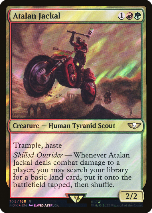 Atalan Jackal (40K-105★) - Warhammer 40,000 Commander Foil - Premium MTG Single from Wizards of the Coast - Just $1.56! Shop now at Game Crave Tournament Store