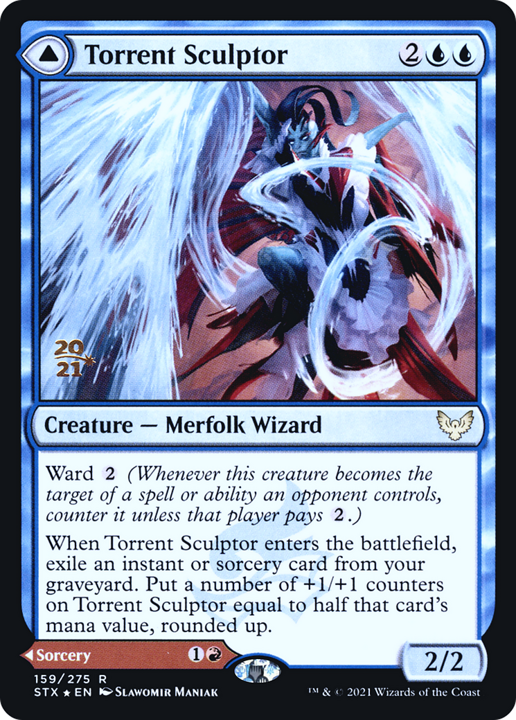 Torrent Sculptor // Flamethrower Sonata (PSTX-159S) - Strixhaven: School of Mages Promos Foil - Premium MTG Single from Wizards of the Coast - Just $0.26! Shop now at Game Crave Tournament Store