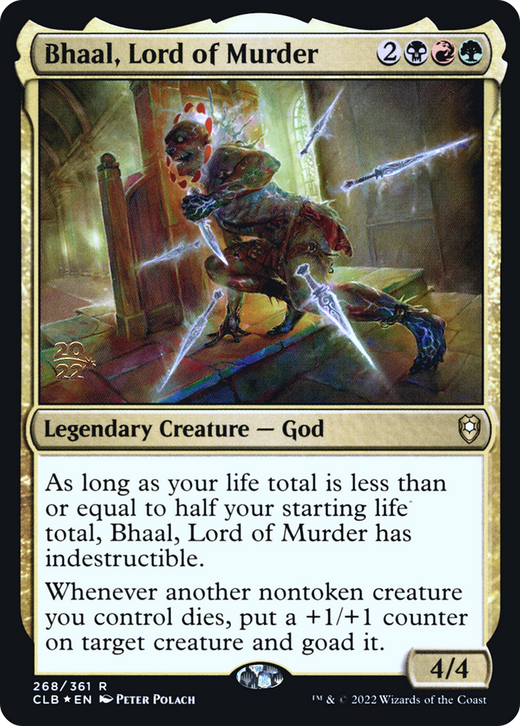 Bhaal, Lord of Murder (PCLB-268S) - Battle for Baldur's Gate Promos Foil - Premium MTG Single from Wizards of the Coast - Just $0.39! Shop now at Game Crave Tournament Store