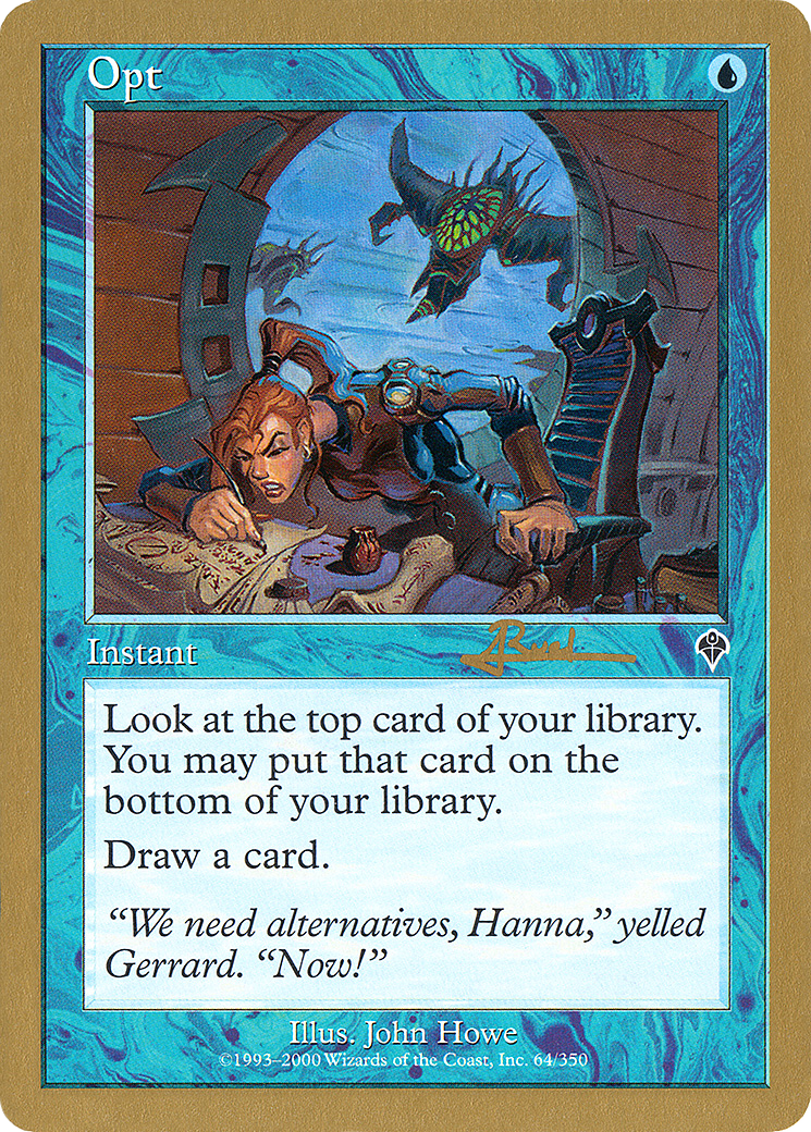 Opt (WC01-AR64) - World Championship Decks 2001 - Premium MTG Single from Wizards of the Coast - Just $0.41! Shop now at Game Crave Tournament Store