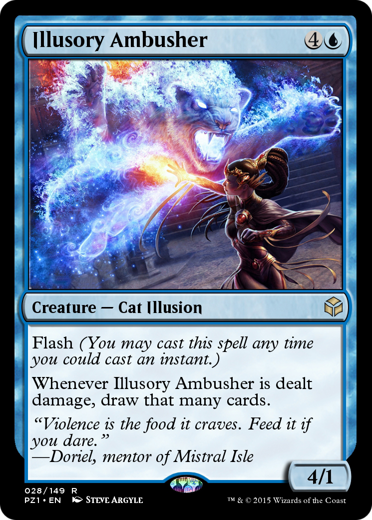 Illusory Ambusher (PZ1-028) - Legendary Cube Prize Pack - Premium MTG Single from Wizards of the Coast - Just $0! Shop now at Game Crave Tournament Store