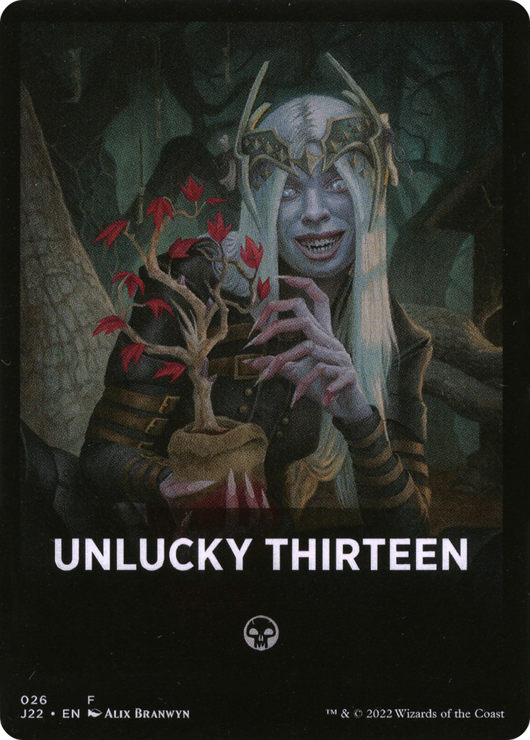 Unlucky Thirteen (FJ22-026) - Jumpstart 2022 Front Cards - Premium MTG Single from Wizards of the Coast - Just $0! Shop now at Game Crave Tournament Store