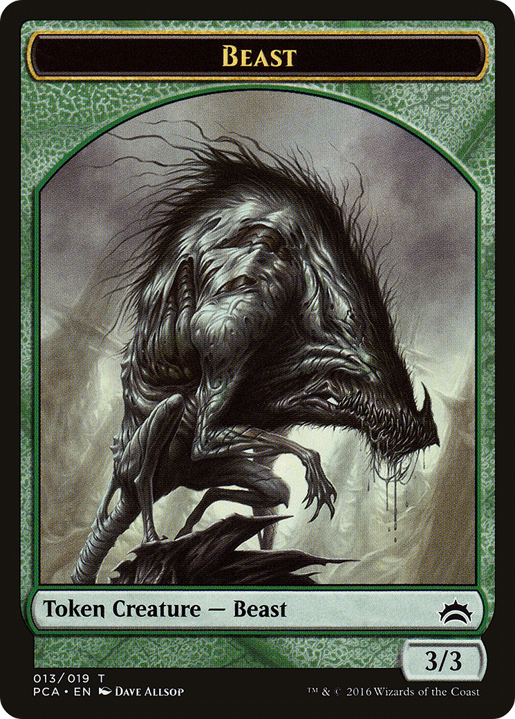Beast (TPCA-013) - Planechase Anthology Tokens - Premium MTG Single from Wizards of the Coast - Just $0.19! Shop now at Game Crave Tournament Store