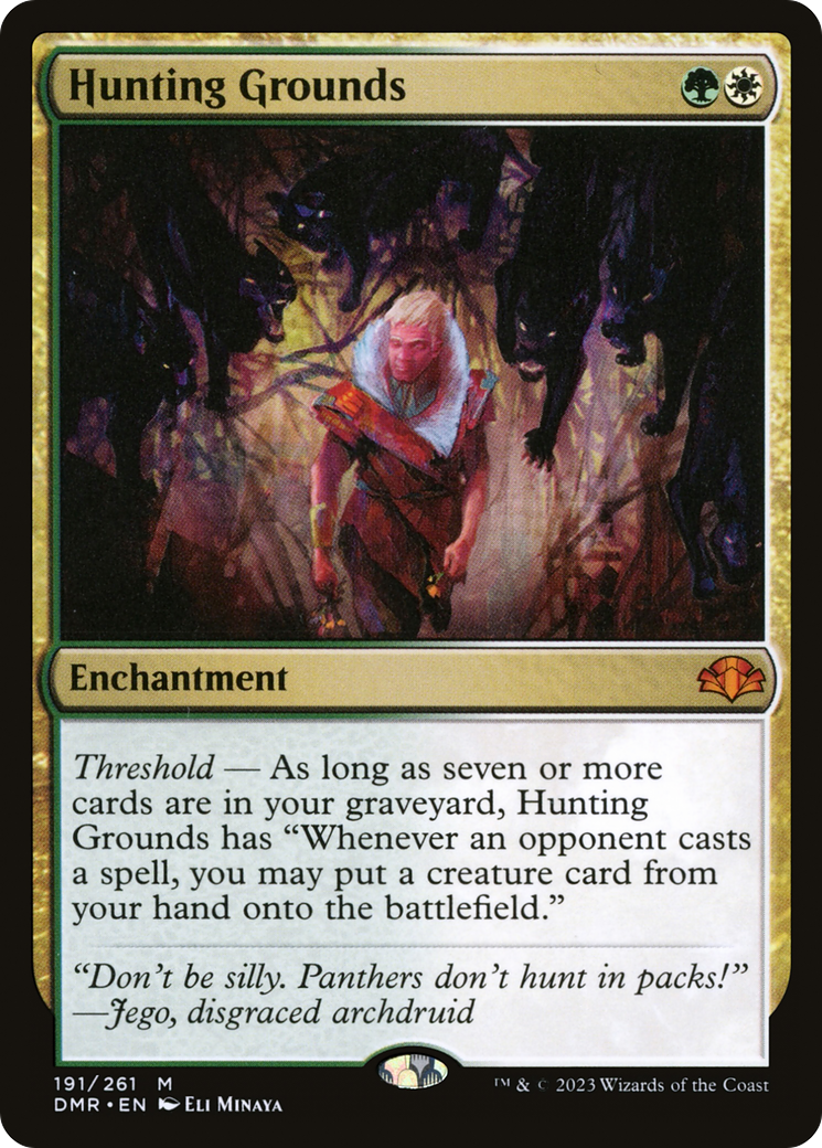 Hunting Grounds (DMR-191) - Dominaria Remastered Foil - Premium MTG Single from Wizards of the Coast - Just $0.73! Shop now at Game Crave Tournament Store
