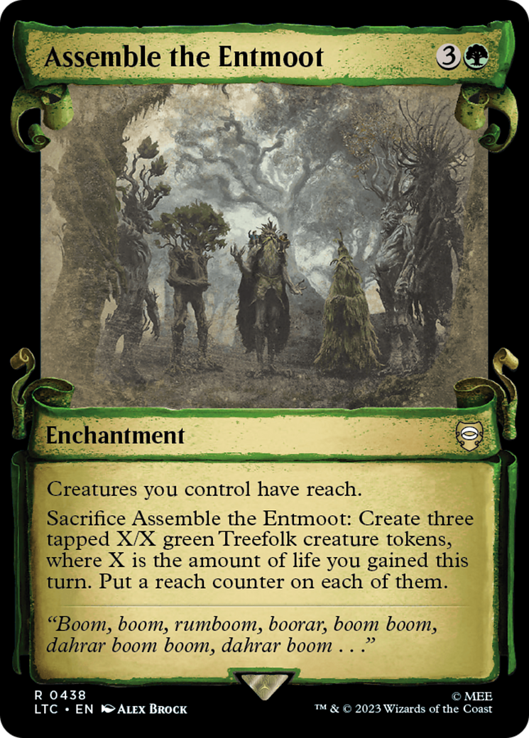 Assemble the Entmoot (LTC-438) - Tales of Middle-earth Commander: (Showcase) Foil - Premium MTG Single from Wizards of the Coast - Just $0.70! Shop now at Game Crave Tournament Store