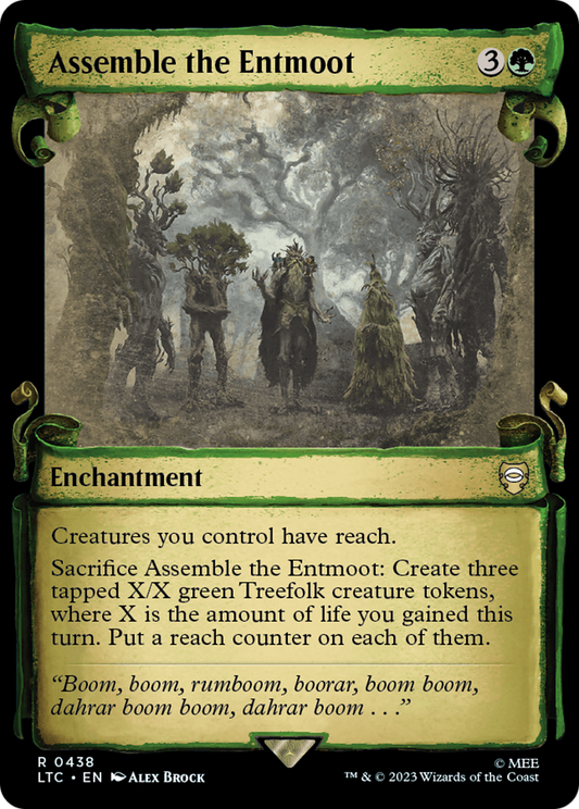 Assemble the Entmoot (LTC-438) - Tales of Middle-earth Commander: (Showcase) Foil - Premium MTG Single from Wizards of the Coast - Just $0.70! Shop now at Game Crave Tournament Store