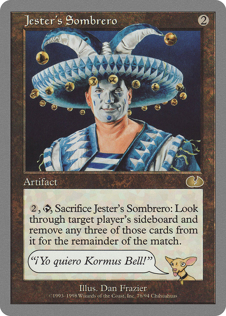 Jester's Sombrero (UGL-076) - Unglued - Premium MTG Single from Wizards of the Coast - Just $0.73! Shop now at Game Crave Tournament Store
