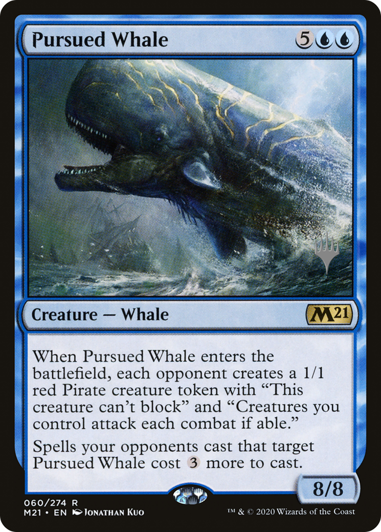 Pursued Whale (PM21-60P) - Core Set 2021 Promos - Premium MTG Single from Wizards of the Coast - Just $0.25! Shop now at Game Crave Tournament Store