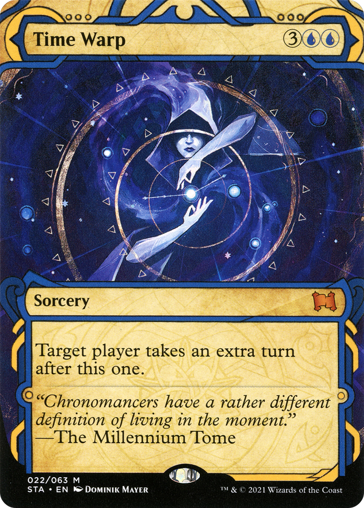 Time Warp (STA-022) - Strixhaven Mystical Archive: (Showcase) (Borderless) Foil - Premium MTG Single from Wizards of the Coast - Just $16.98! Shop now at Game Crave Tournament Store