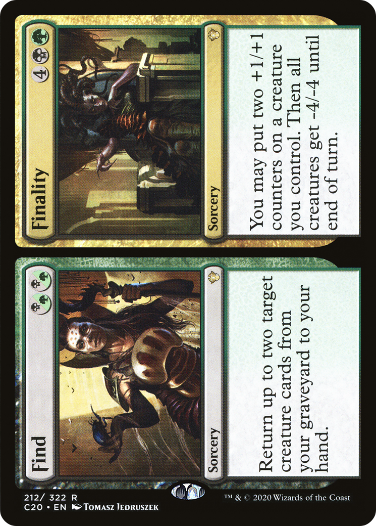 Find // Finality (C20-212) - Commander 2020 - Premium MTG Single from Wizards of the Coast - Just $0.08! Shop now at Game Crave Tournament Store