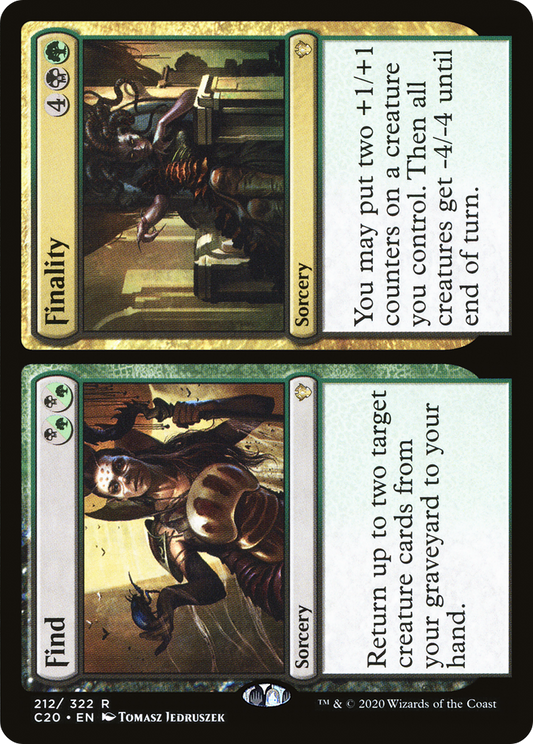 Find // Finality (C20-212) - Commander 2020 - Premium MTG Single from Wizards of the Coast - Just $0.08! Shop now at Game Crave Tournament Store