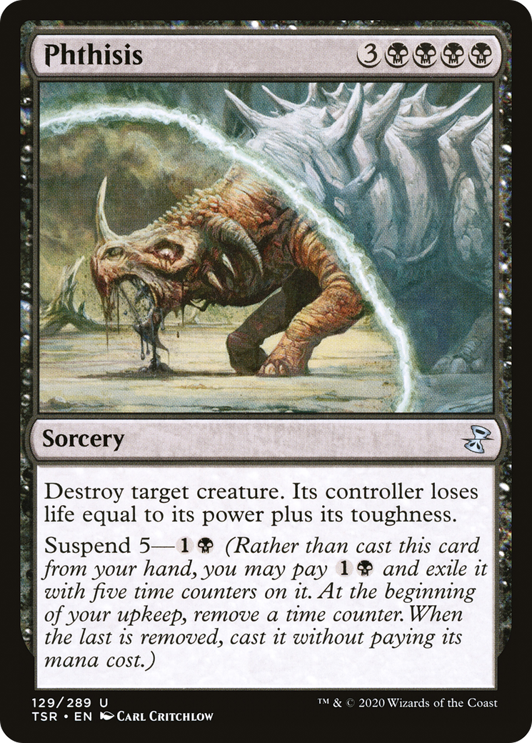 Phthisis (TSR-129) - Time Spiral Remastered Foil - Premium MTG Single from Wizards of the Coast - Just $0.25! Shop now at Game Crave Tournament Store
