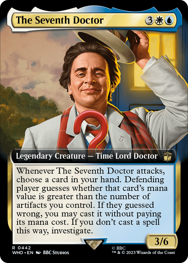 The Seventh Doctor (WHO-442) - Doctor Who: (Extended Art) Foil - Premium MTG Single from Wizards of the Coast - Just $0.08! Shop now at Game Crave Tournament Store
