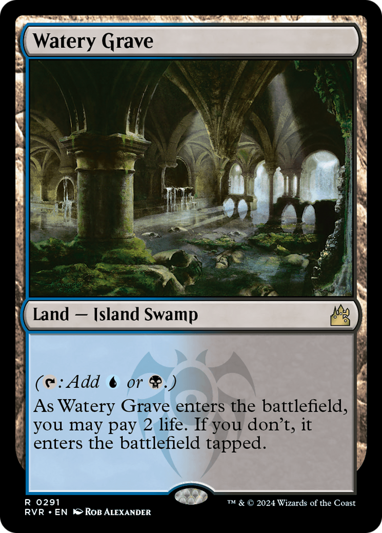 Watery Grave (RVR-291) - Ravnica Remastered Foil - Premium MTG Single from Wizards of the Coast - Just $4.41! Shop now at Game Crave Tournament Store
