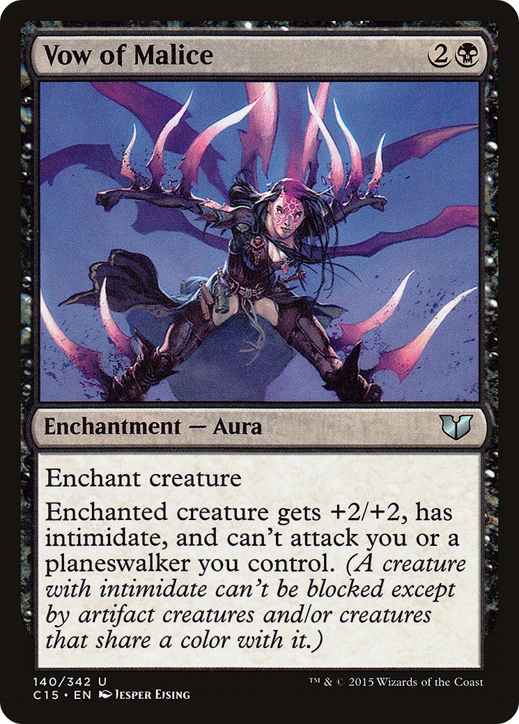 Vow of Malice (C15-140) - Commander 2015 - Premium MTG Single from Wizards of the Coast - Just $0.14! Shop now at Game Crave Tournament Store