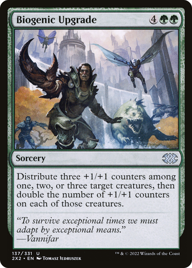 Biogenic Upgrade (2X2-137) - Double Masters 2022 - Premium MTG Single from Wizards of the Coast - Just $0.08! Shop now at Game Crave Tournament Store