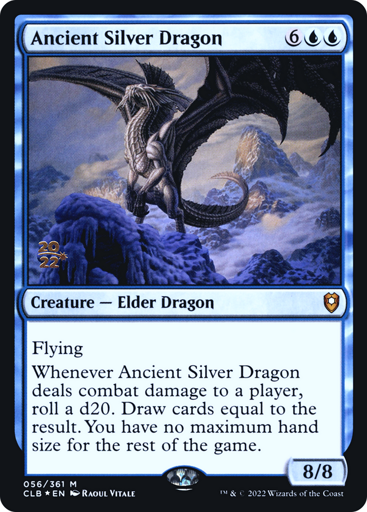 Ancient Silver Dragon (PCLB-56S) - Battle for Baldur's Gate Promos Foil - Premium MTG Single from Wizards of the Coast - Just $10.82! Shop now at Game Crave Tournament Store