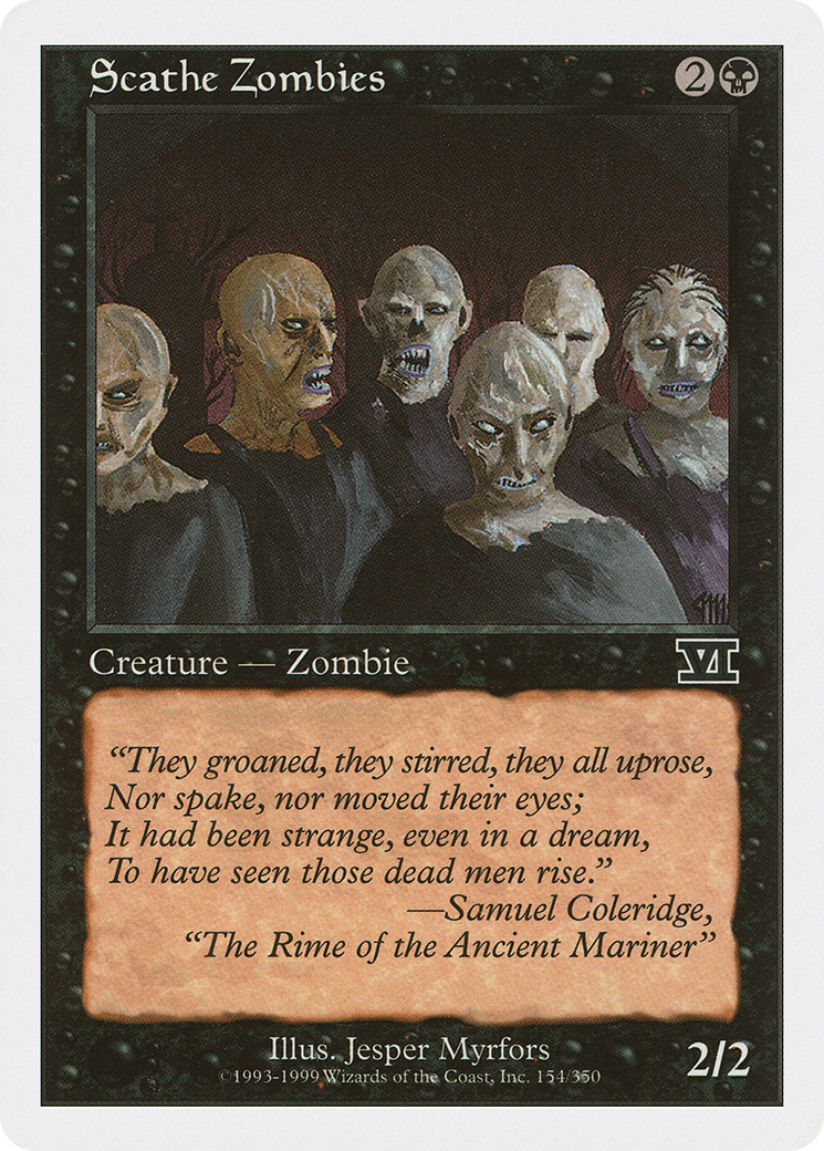Scathe Zombies (6ED-154) - Classic Sixth Edition - Premium MTG Single from Wizards of the Coast - Just $0.08! Shop now at Game Crave Tournament Store