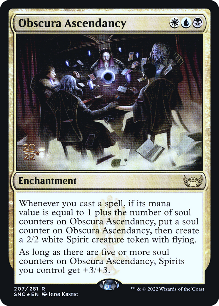 Obscura Ascendancy (PSNC-207S) - Streets of New Capenna Promos Foil - Premium MTG Single from Wizards of the Coast - Just $0.25! Shop now at Game Crave Tournament Store