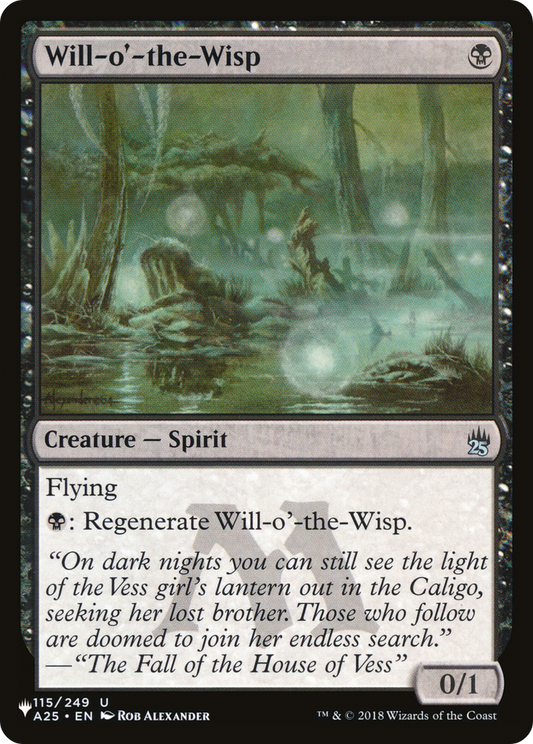 Will-o'-the-Wisp (PLIST-477) - The List - Premium MTG Single from Wizards of the Coast - Just $0.08! Shop now at Game Crave Tournament Store