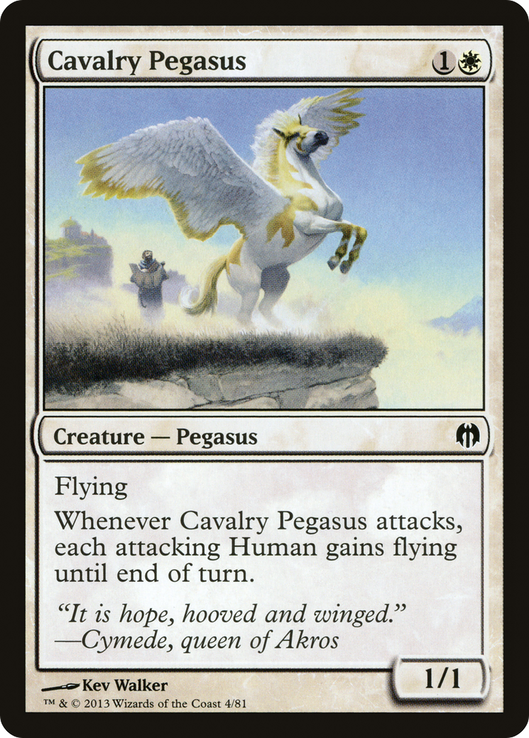 Cavalry Pegasus (DDL-004) - Duel Decks: Heroes vs. Monsters - Premium MTG Single from Wizards of the Coast - Just $0.08! Shop now at Game Crave Tournament Store