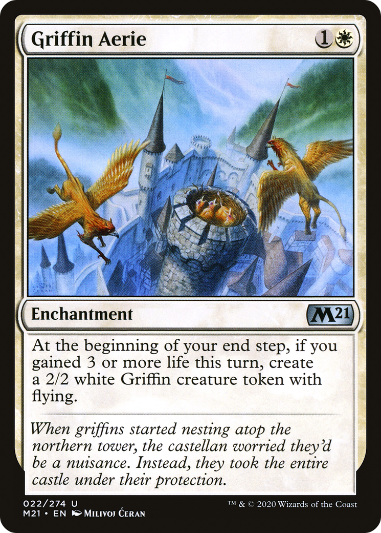 Griffin Aerie (M21-022) - Core Set 2021 - Premium MTG Single from Wizards of the Coast - Just $0.08! Shop now at Game Crave Tournament Store