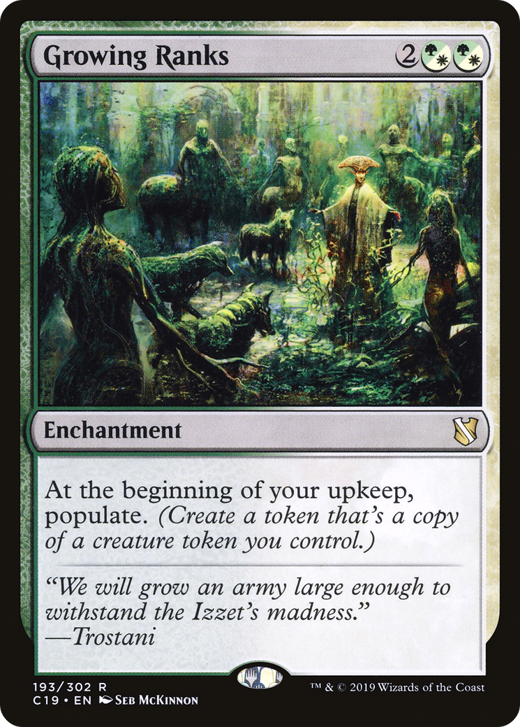 Growing Ranks (C19-193) - Commander 2019 - Premium MTG Single from Wizards of the Coast - Just $0.36! Shop now at Game Crave Tournament Store