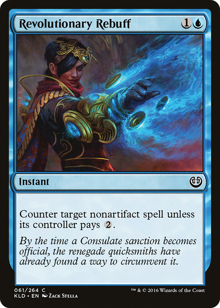 Revolutionary Rebuff (KLD-061) - Kaladesh Foil - Premium MTG Single from Wizards of the Coast - Just $0.08! Shop now at Game Crave Tournament Store