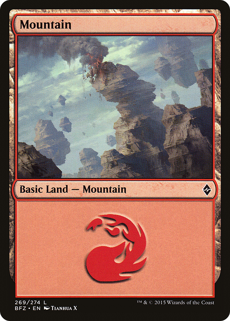 Mountain (BFZ-269A) - Battle for Zendikar - Premium MTG Single from Wizards of the Coast - Just $0.08! Shop now at Game Crave Tournament Store