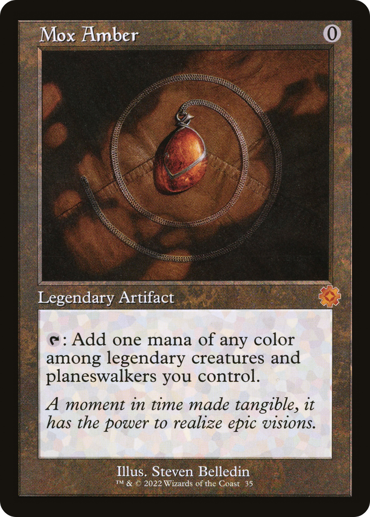 Mox Amber (BRR-035) - The Brothers' War Retro Artifacts Foil - Premium MTG Single from Wizards of the Coast - Just $22.51! Shop now at Game Crave Tournament Store