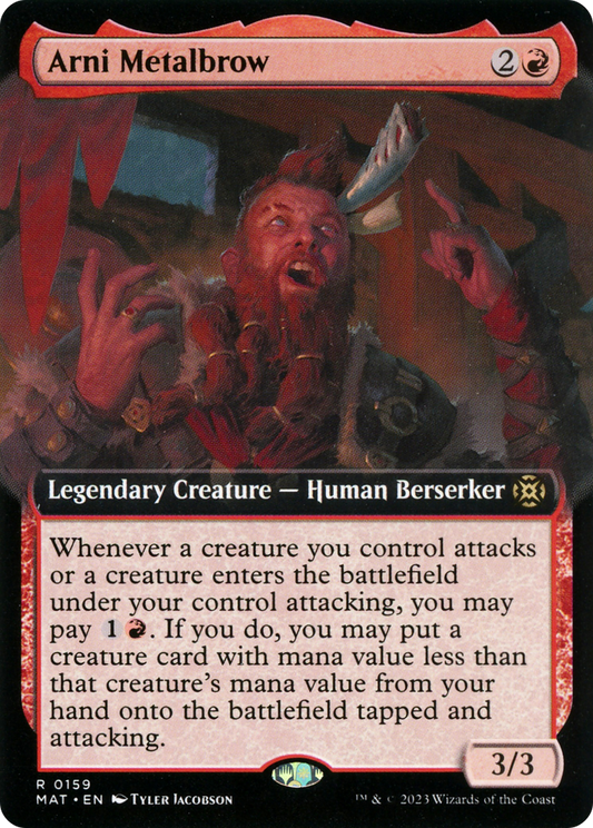 Arni Metalbrow (MAT-159) - March of the Machine: The Aftermath: (Extended Art) - Premium MTG Single from Wizards of the Coast - Just $0.08! Shop now at Game Crave Tournament Store