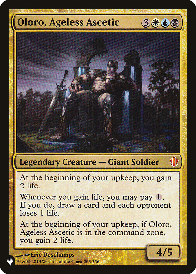 Oloro, Ageless Ascetic (PLIST-223) - The List - Premium MTG Single from Wizards of the Coast - Just $26.76! Shop now at Game Crave Tournament Store