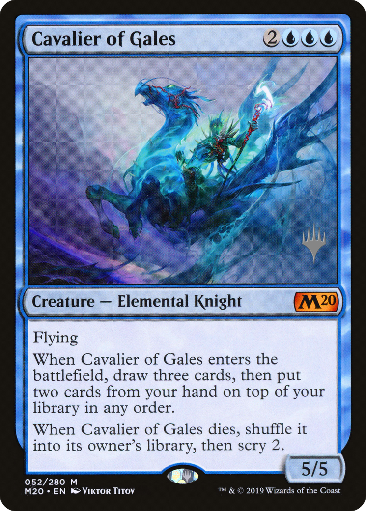 Cavalier of Gales (PM20-52P) - Core Set 2020 Promos - Premium MTG Single from Wizards of the Coast - Just $0.27! Shop now at Game Crave Tournament Store