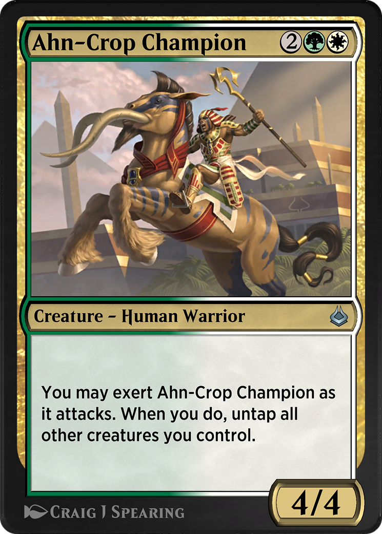 Ahn-Crop Champion (AKR-226) - Amonkhet Remastered - Premium MTG Single from Wizards of the Coast - Just $0! Shop now at Game Crave Tournament Store